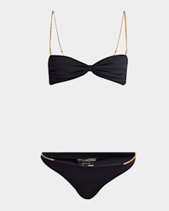 Tom Ford Leopard Print Buckle Triangle Bikini Set Neiman Marcus