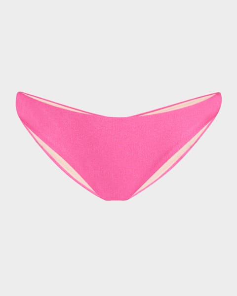 PQ Swim Basic Ruched Bikini Bottoms Neiman Marcus