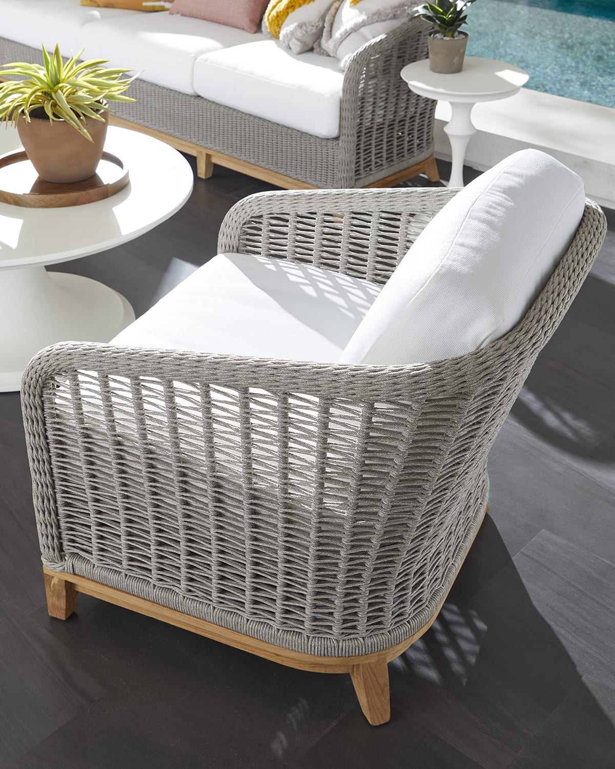 Palecek Glenn Outdoor Lounge Chair Neiman Marcus