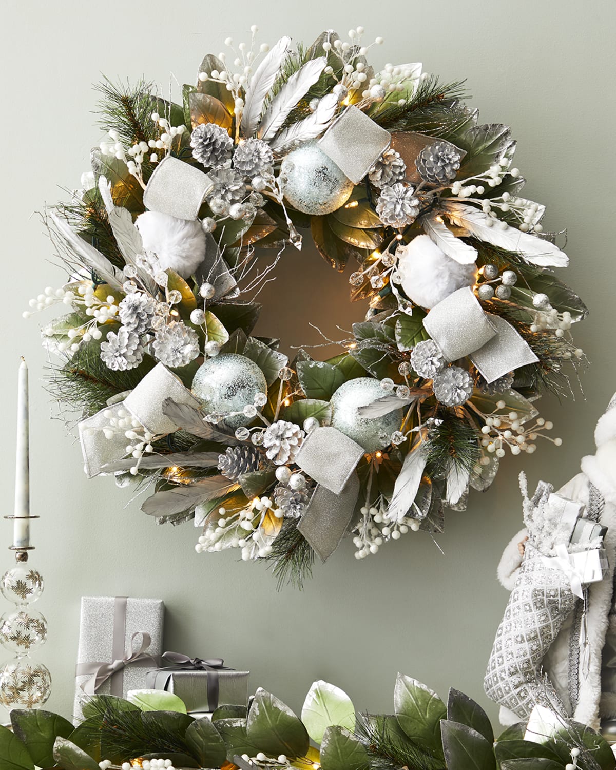 Neiman Marcus Spiritual 28 Pre Lit Wreath Neiman Marcus