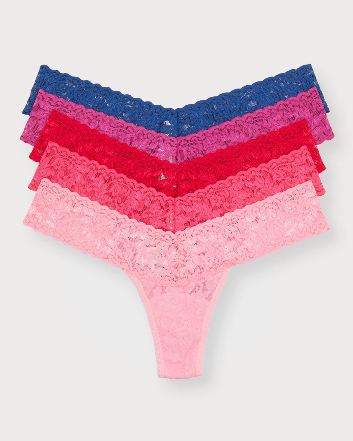 Hanky Panky 5 Pack Original Rise Lace Thongs Gift Box Neiman Marcus