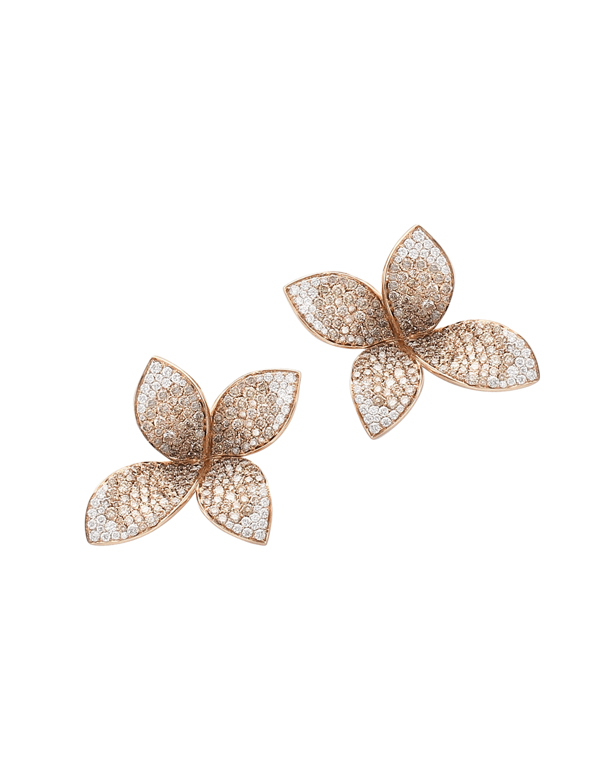 Pasquale Bruni Giardini Segreti K White Gold Diamond Flower Stud