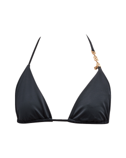Versace Greca Border Triangle Bikini Top Neiman Marcus