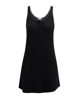 Christine Lingerie Bijoux Lace Trim Silk Chemise Neiman Marcus
