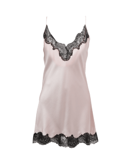 Christine Lingerie Bijoux Lace Trim Silk Chemise Neiman Marcus