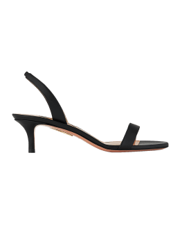 Aquazzura So Nude Metallic Halter Sandals Neiman Marcus