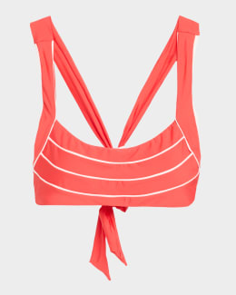 Pq Swim Isla Macrame Triangle Bikini Top Neiman Marcus