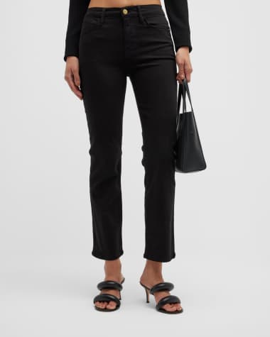 FRAME Le High Straight-Leg Cropped Jeans