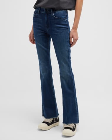 MOTHER The Weekender Frayed Flare Jeans