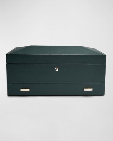WOLF British Racing 10-Piece Watch Box with Drawer