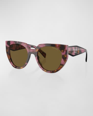 Prada Two-Tone Acetate Cat-Eye Sunglasses