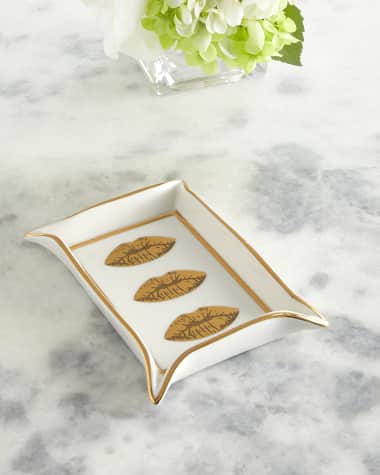 Jonathan Adler Lips Porcelain Valet Tray