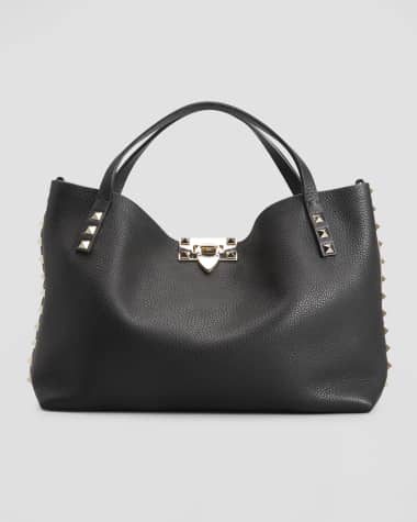 Valentino Garavani Rockstud Calfskin Small Tote Bag