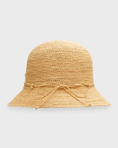 Helen Kaminski Rosie Packable Raffia Bucket Hat