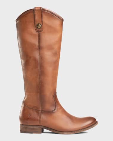 Frye Melissa Button Leather Tall Riding Boots