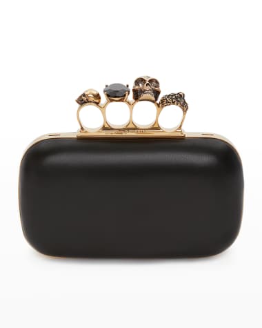McQueen Skull Four Ring Clutch Bag