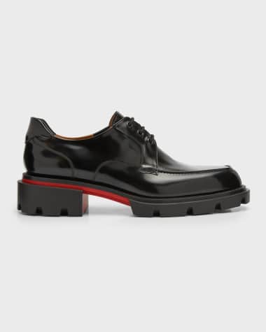 Christian Louboutin Men's Our Georges L Leather Derby Shoes