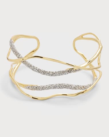 Alexis Bittar Solanales Crystal Cuff Bracelet