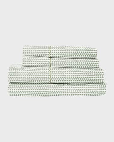 John Robshaw Cinde Sage King Sheet Set