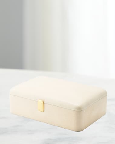 AERIN Abella Faux Shagreen Large Jewelry Box