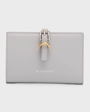 Givenchy Voyou Bifold Wallet in Tumbled Leather
