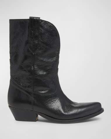 Golden Goose Wish Star Leather Cowboy Boots