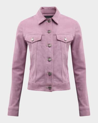Cout De La Liberte Donna Suede Trucker Jacket