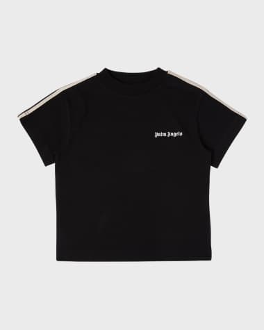 Palm Angels Boy's Logo-Print Short-Sleeve Track T-Shirt, Size 4-12
