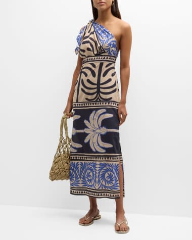 Johanna Ortiz Tanga Coast Asymmetric Maxi Dress
