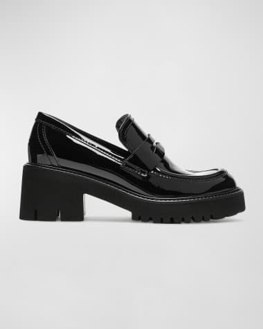 La Canadienne Readmid Patent Leather Penny Loafers