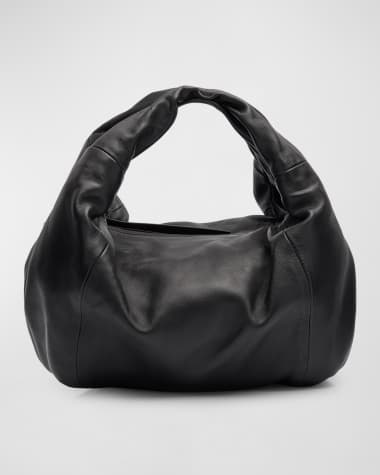 Dries Van Noten Twister Leather Top-Handle Bag