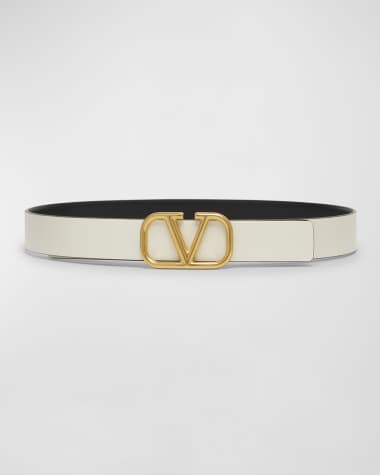 Valentino V-Logo Signature Reversible Leather H30 Belt
