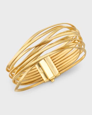 Marco Bicego Marrakech 18K Yellow Gold 9-Strand Coil Bangle