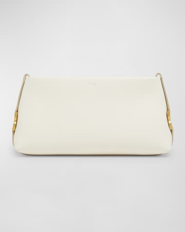 Chloe Marcie Clutch Bag in Grained Leather