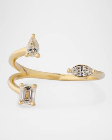 LANA Solo Fancies Wire Statement Ring