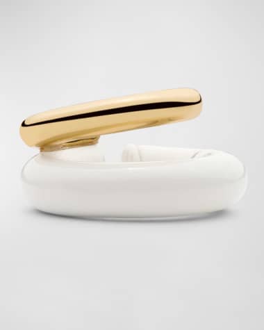 DEMARSON Vida Enamel and 12K Gold-Plated Cuff, Single