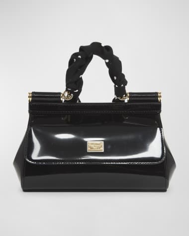 Dolce&Gabbana Sicily East-West Top-Handle Bag with Polka-Dot Scarf