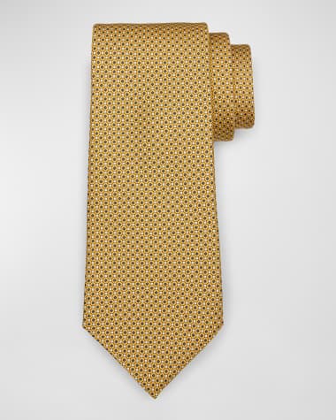 ZEGNA Men's Connected Circle Silk Tie