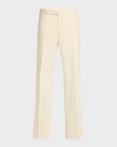 Ralph Lauren Purple Label Men's Gregory Hand-Tailored Wool Trousers