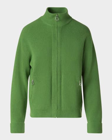 Akris Ribbed Cashmere Cardigan