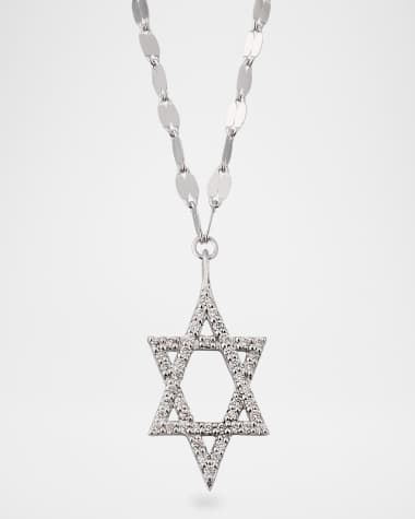 LANA Flawless Star of David Pendant Necklace with Jump Ring, 16-18"L
