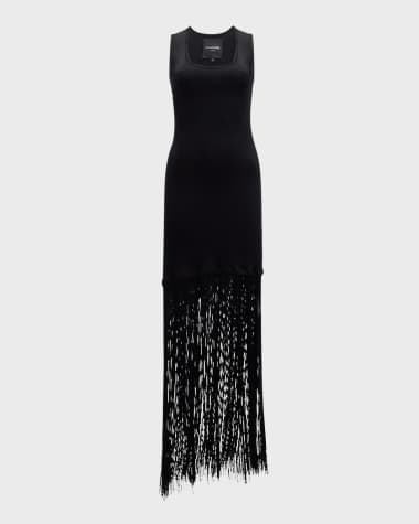 Le Superbe Sleeveless Fringe Tank Dress