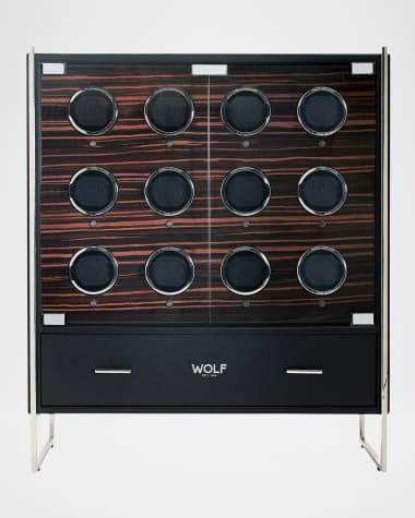 WOLF Roadster 12-Piece Watch Winder Cabinet