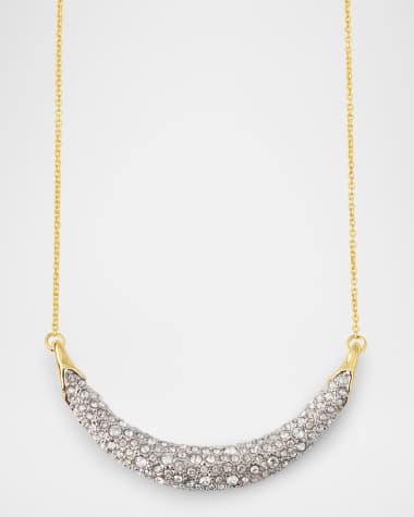 Alexis Bittar Solanales Crystal Crescent Necklace