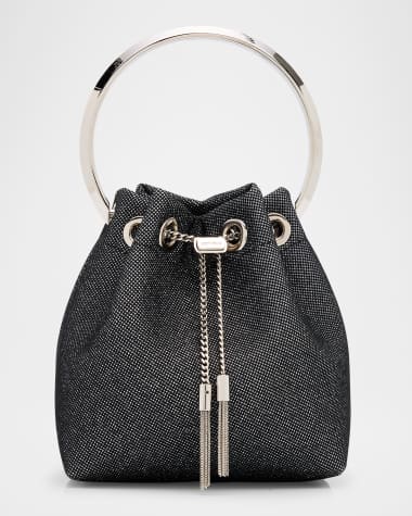 Jimmy Choo Bon Bon Mesh Top-Handle Bag