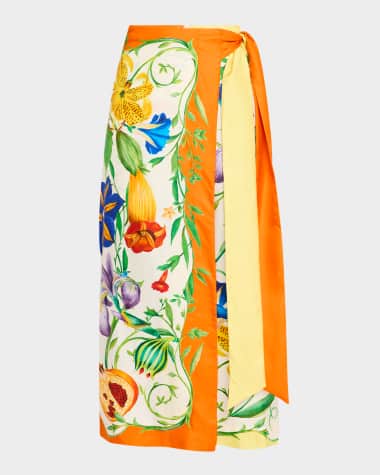 ALEMAIS Flores Sarong Skirt