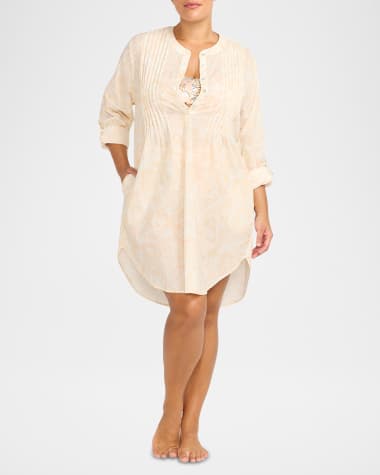 Artesands Plus Size Areca Cea Gershwin Shirtdress Coverup
