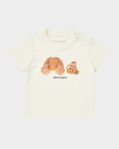 Palm Angels Girl's Teddy Graphic Logo-Print T-Shirt, Size 3M-3