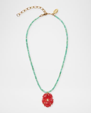 Lizzie Fortunato New Bloom Necklace In Poinsettia