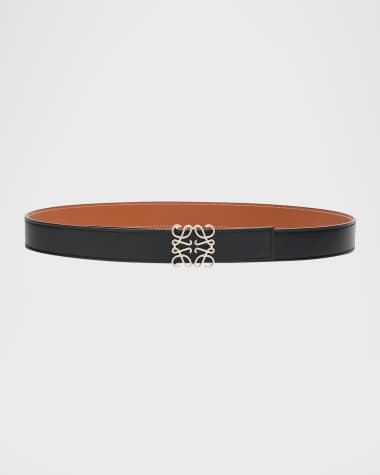 Loewe Anagram Reversible Leather Belt